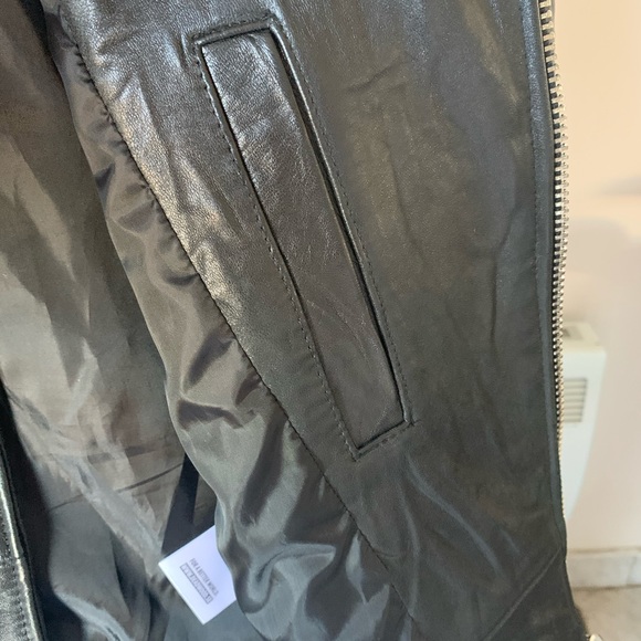 DEADWOOD Recycled women leather jacket, designer - Picture 8 of 13